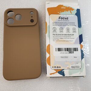 LOVE 3000 Phone Case for iPhone 17 Pro Max 6.9inch, Smooth Caramel Brown Peach